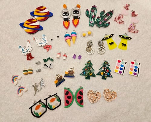 Noreen B. review of Bookshelf Dangles Hypoallergenic Earrings for Sensitive Ears Made with Plastic Posts image 1 out of 1