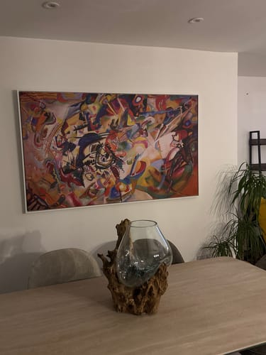 Customer photo review of Composition 7 Canvas Print