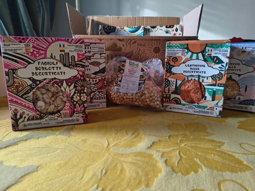 Customer photo review of 5 Pacchi da 400 gr di Legumi Decorticati ๐๐๐ ๐ฎ๐ a basso indice glicemico