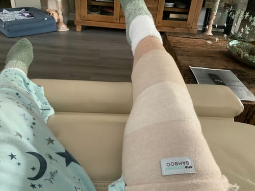 Customer photo review of Premium Bamboo Knee Sleeve (Single)