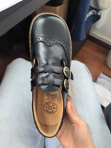 Customer photo review of Comfortable Sole Brogue Style T-Strap Mary Jane Shoes