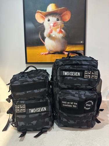 Customer photo review of TWO4SEVEN 45L Backpack - Black Camo