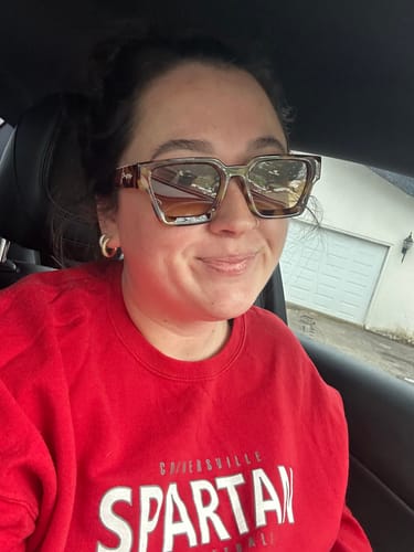 Customer photo review of Tigers Eye Tortoise Square Frame Sunglasses