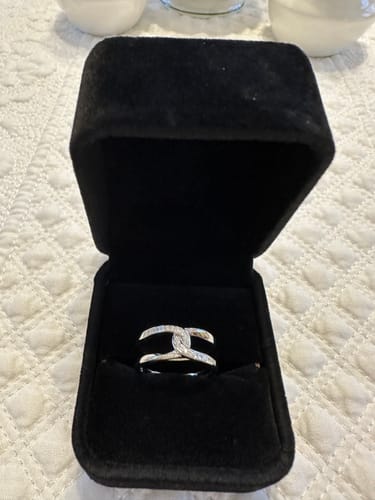Customer photo review of Grandma & Granddaughter | Forever Linked Together | S925 Infinity Ring