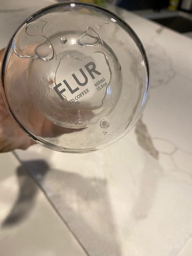 Customer photo review of FLUR Iced Coffee Glasses