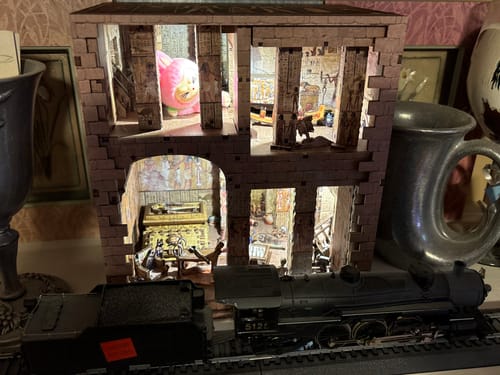 Customer photo review of Egyptian Pharaoh's Tomb DIY Book Nook Kit