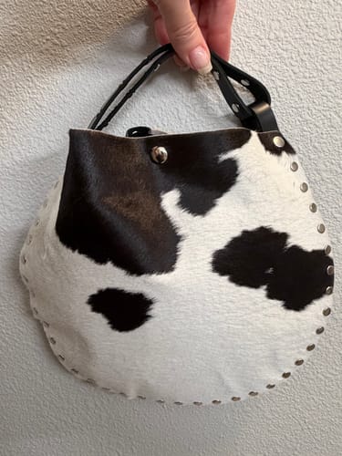 Customer photo review of Wristlet | Cow Hide