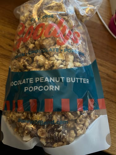 Customer photo review of Chocolate Peanut Butter Popcorn