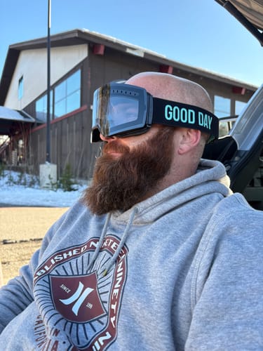 Customer photo review of The Valorie Snow Goggle - Photochromic Black Lens