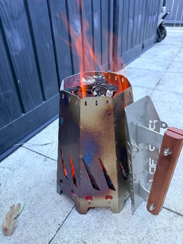 Customer photo review of 100% Mallee Root Charcoal