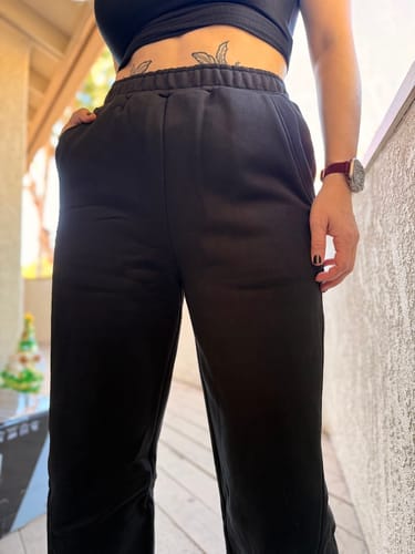 Customer photo review of Straight Leg Sweatpants