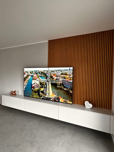 Customer photo review of Akustikpaneele Rustikale Eiche | 240 cm x 60 cm | Dreiseitig Echtholzfurnier