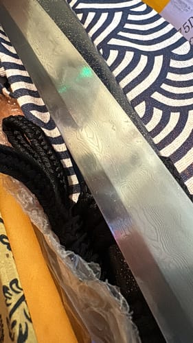 Customer photo review of Blue Saya Wakizashi