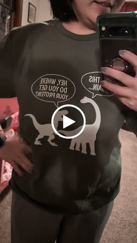Customer video review of Dinosaur Protein T-Shirt