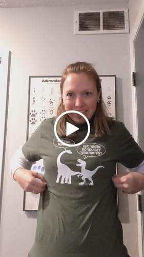 Customer video review of Dinosaur Protein T-Shirt