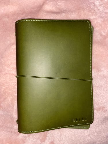 Customer photo review of Refillable Folio - OLIVE GREEN