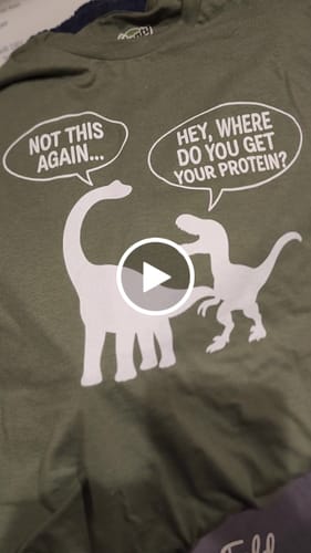 Customer video review of Dinosaur Protein T-Shirt