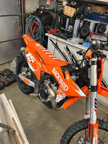 Customer photo review of Custom Seat Cover: 2025 KTM 450 SX-F
