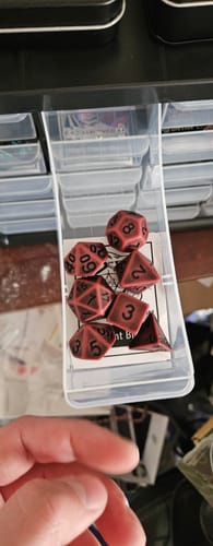 Customer photo review of Random Resin/Acrylic Set of Dice