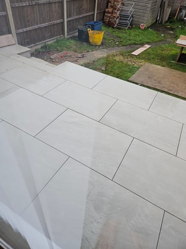 Customer photo review of Kandala - Grey Porcelain Paving Tiles - 900 x 600 x 20mm