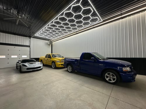 Customer photo review of Hexagon Garage Lights - CTC