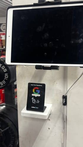 Customer photo review of NFC Google Review Card