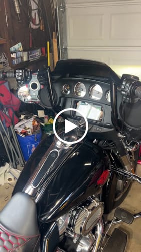 Customer video review of C.C. RIDER Passenger Backrest Sissy Bar Backrest For Harley Touring CVO Road Glide Street Glide Road King