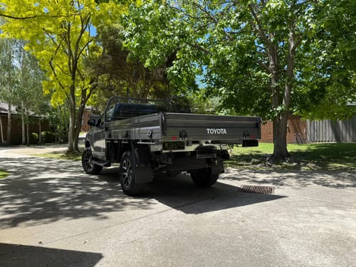 Customer photo review of Smoked LED Tail Lights Plug n Play for LandCruiser 79 Series/Hilux Genuine Toyota Tray or Tub