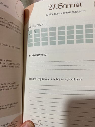 Customer photo review of 40 Sünnet Alışkanlığı Defteri