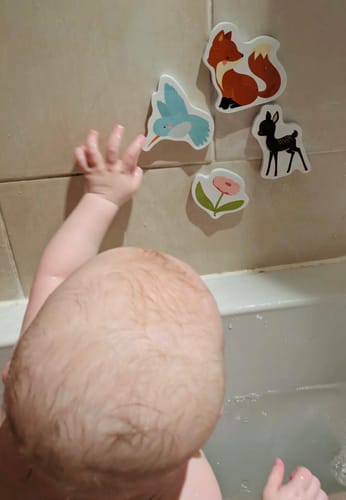 Customer photo review of Foam bath toys: Forest friends