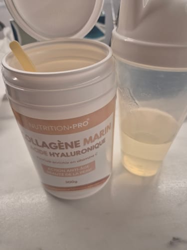 Customer photo review of COLLAGÈNE MARIN NATICOL® / ACIDE HYALURONIQUE (EN POUDRE) - 300G