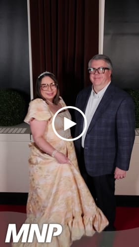 Customer video review of Charlotte Gown by Mac Duggal - RENTAL