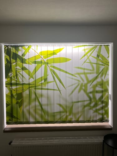 Customer photo review of Lamellenvorhang Motiv "Bambusblaetter Spa Wellness"