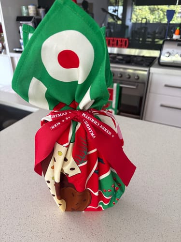 Customer photo review of Buon Natale Tea Towel