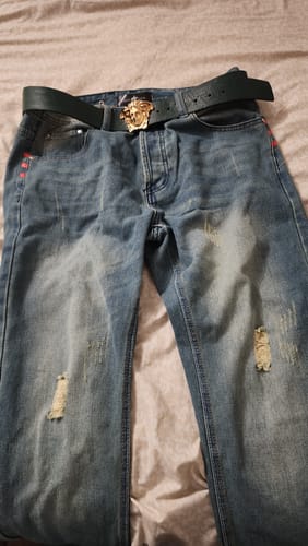 Customer photo review of West Louis™ Famous Designer Cotton Jeans