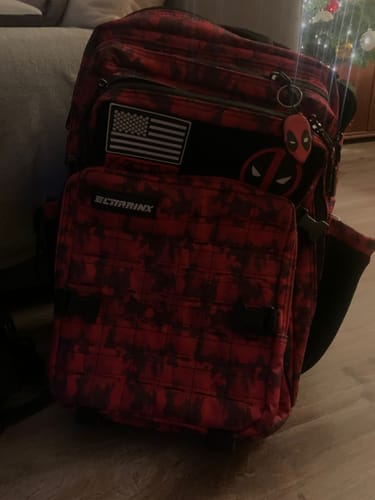 Customer photo review of Mochila Táctica V2 All in 45L Rojo Camuflaje