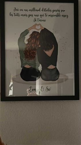 Customer photo review of Affiche Personnalisée - Meilleures Amies