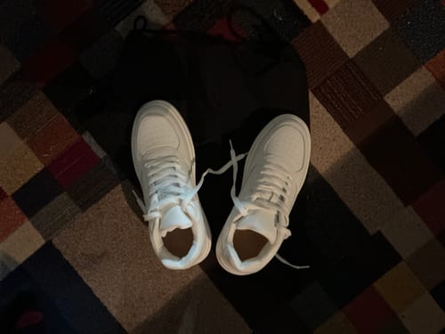 Customer photo review of ELEVATESHOES WHITE CASUAL