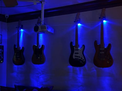 Customer photo review of NAOMI Guitar Wall Mount with Led Light