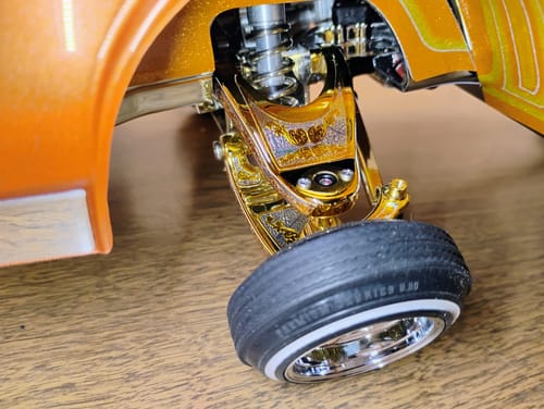 Customer photo review of Jeveris Front suspension engraved kit