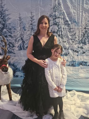 Customer photo review of Bewitched Tulle Dress by Mac Duggal - RENTAL