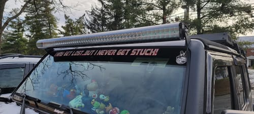 Customer photo review of Light Bar Cover | Dual Row 52"