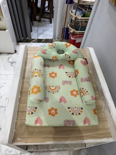 Customer photo review of Rafoola- Back and Side Positioner Pillow with Head & Side Pillows