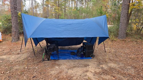 Customer photo review of Turtlebug Tarp Extension Kit