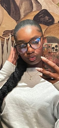 Customer photo review of Large iced out initial charm