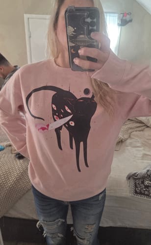 Customer photo review of Smug Cat, Premium Unisex Sweatshirt