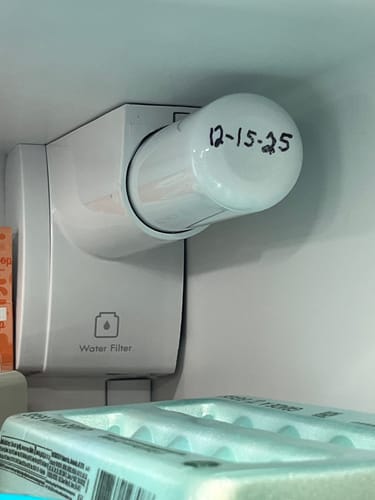 Customer photo review of Kenmore 9999 Replacement Refrigerator Water Filter, 1 Count