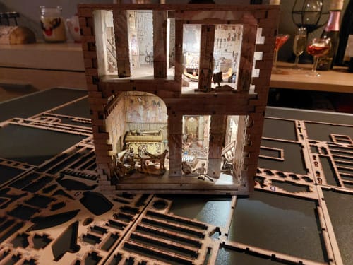 Customer photo review of Egyptian Pharaoh's Tomb DIY Book Nook Kit