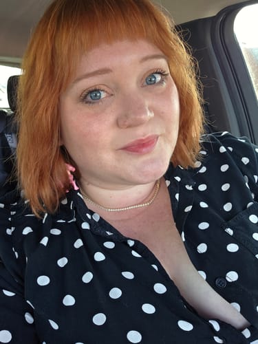 Customer photo review of Enchanted Tennis Initial Necklace