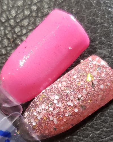 Customer photo review of D1455 Alchemy in Bloom Mood Changing Dip Powder